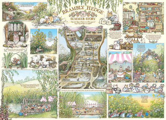 Brambly Hedge Summer Story 1000 Piece Jigsaw Puzzle by Cobble Hill - 2