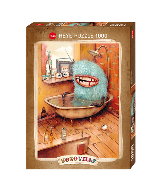 Zozoville: Bathtub 1000 Piece Jigsaw Puzzle by Heye