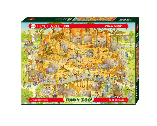Funky Zoo: African Habitat 1000 Piece Jigsaw Puzzle by Heye