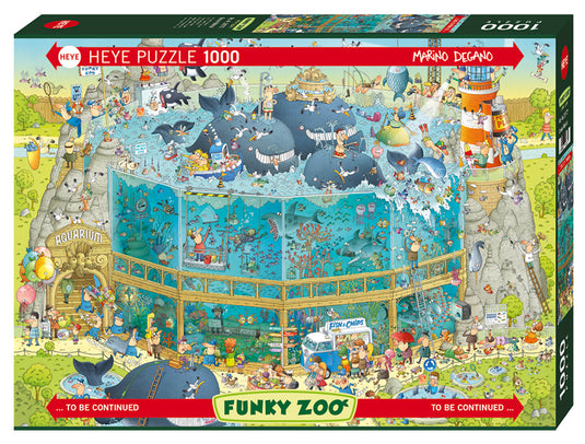 Funky Zoo: Ocean Habitat 1000 Piece Jigsaw Puzzle by Heye