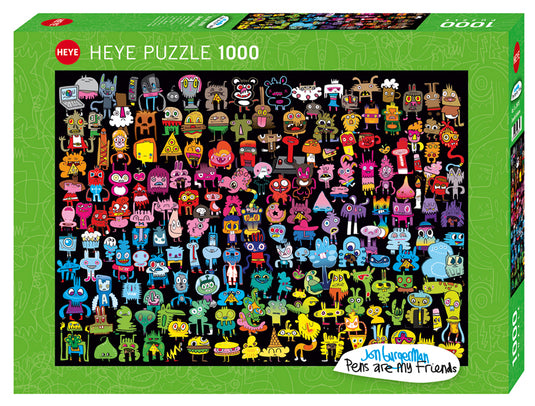 Doodle Rainbow 1000 Piece Jigsaw Puzzle by Heye