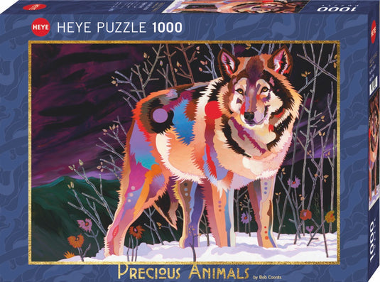 Precious Animals: Night Wolf 1000 Piece Jigsaw Puzzle by Heye