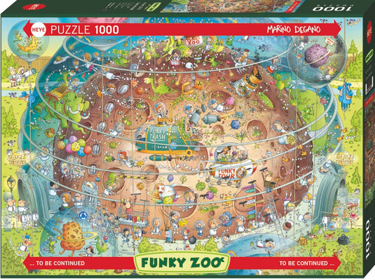 Funky Zoo: Cosmic Habitat 1000 Piece Jigsaw Puzzle by Heye