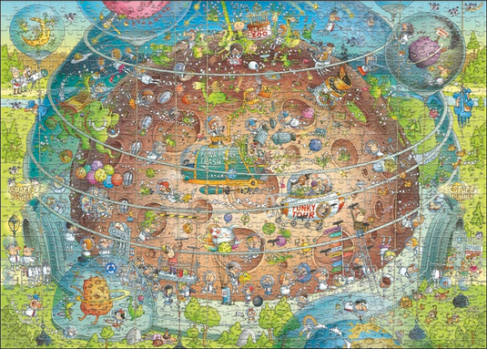 Funky Zoo: Cosmic Habitat 1000 Piece Jigsaw Puzzle by Heye