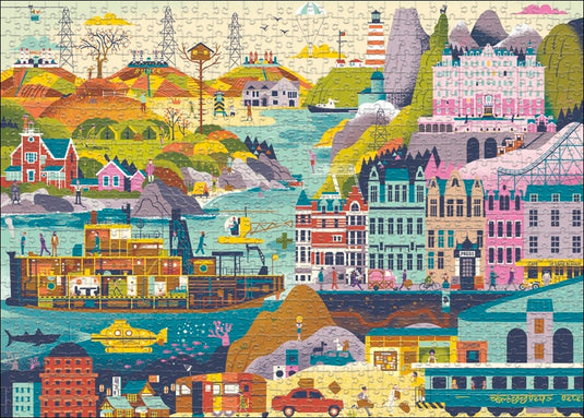 Movie Masters: Wes Anderson Films 1000 Piece Jigsaw Puzzle by Heye