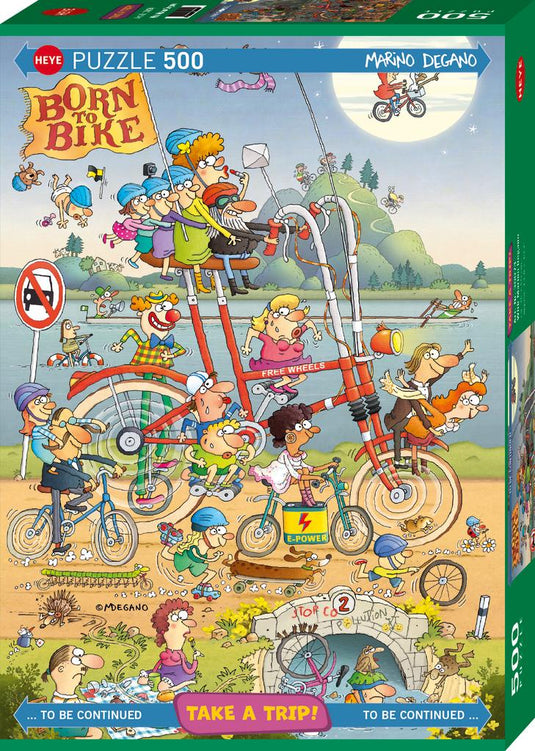 With M. Degano, Take a Trip! 500 Piece Jigsaw Puzzle by Heye - 1