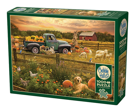 Harvest Time 1000 Piece Jigsaw Puzzle by Cobble Hill - 1