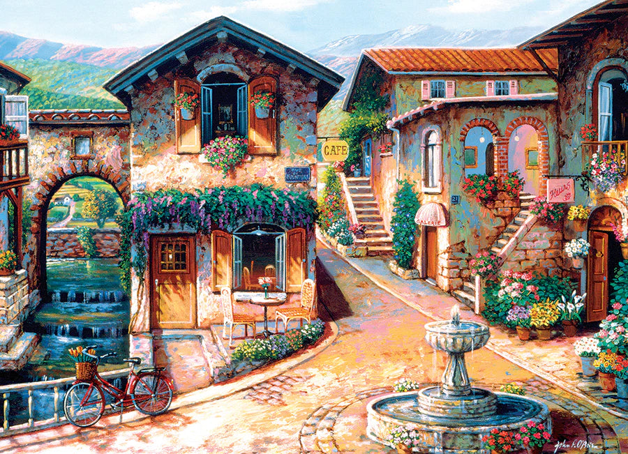 Fountain on the Square 1000 Piece Jigsaw Puzzle by Cobble Hill