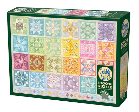 Star Quilt Seasons 1000 Piece Jigsaw Puzzle by Cobble Hill - 1