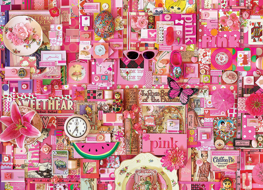 Pink 1000 Piece Jigsaw Puzzle by Cobble Hill