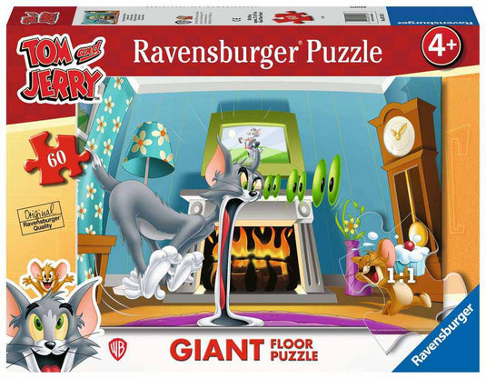 Tom & Jerry Giant Floor 60 Piece Jigsaw Puzzle by Ravensburger