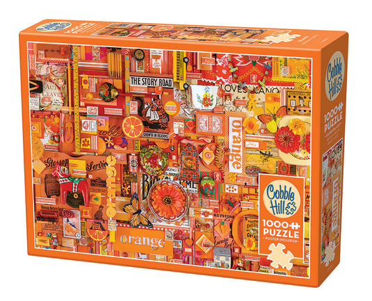 Orange 1000 Piece Jigsaw Puzzle by Cobble Hill - 1