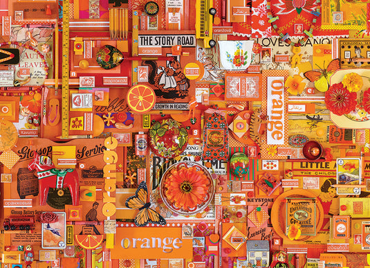 Orange 1000 Piece Jigsaw Puzzle by Cobble Hill - 2