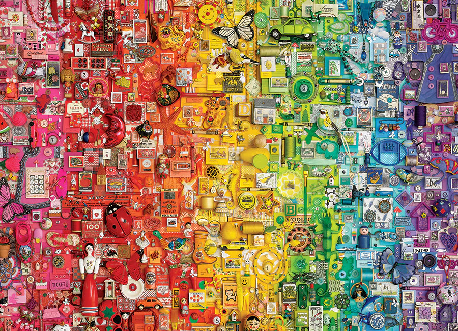 Colourful Rainbow 1000 Piece Jigsaw Puzzle by Cobble Hill