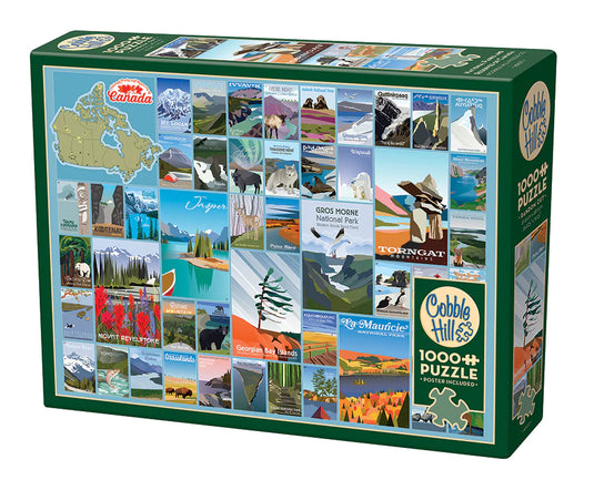 National Parks and Reserves of Canada 1000 Piece Jigsaw Puzzle by Cobble Hill