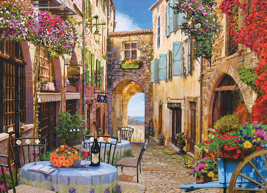 French Village 1000 Piece Jigsaw Puzzle by Cobble Hill