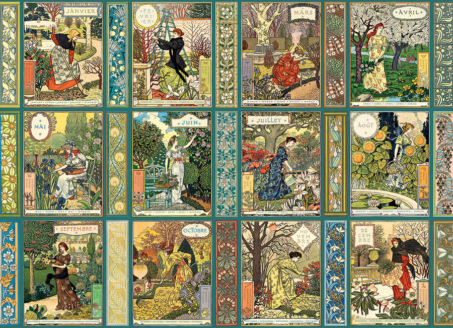 Jardiniere: A Gardener's Calendar 1000 Piece Jigsaw Puzzle by Cobble Hill