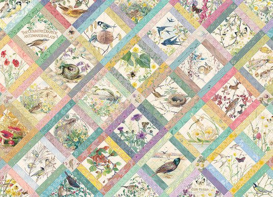 Country Diary Quilt 1000 Piece Jigsaw Puzzle by Cobble Hill - 2