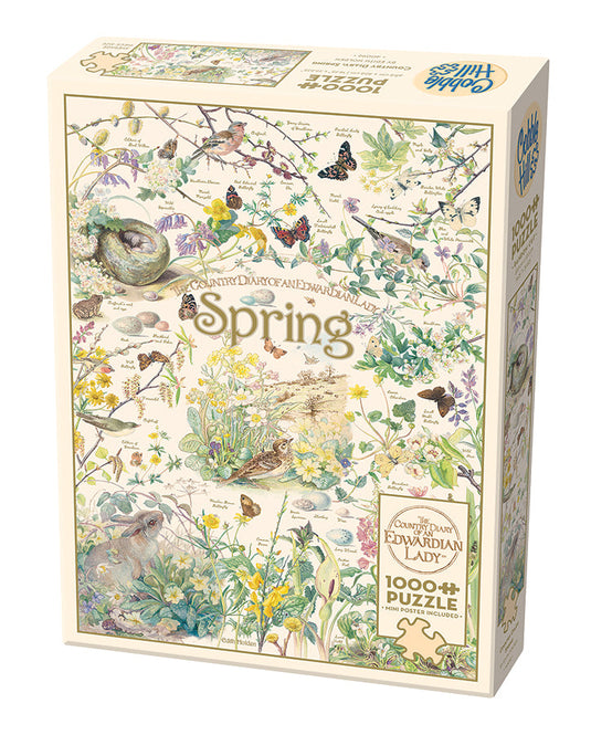 Country Diary: Spring 1000 Piece Jigsaw Puzzle by Cobble Hill - 1