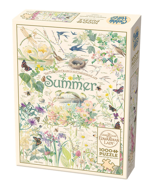 Country Diary: Summer 1000 Piece Jigsaw Puzzle by Cobble Hill - 1