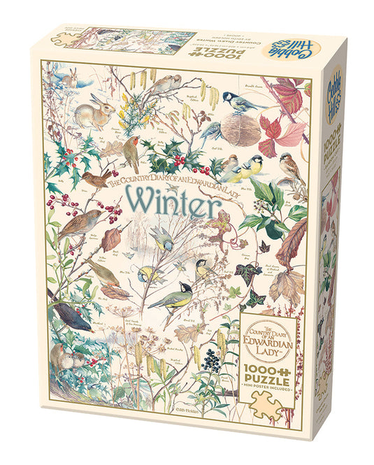 Country Diary: Winter 1000 Piece Jigsaw Puzzle by Cobble Hill - 1