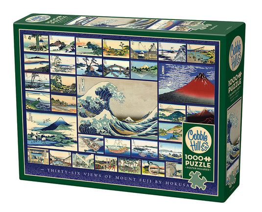 Hokusai 1000 Piece Jigsaw Puzzle by Cobble Hill - 1