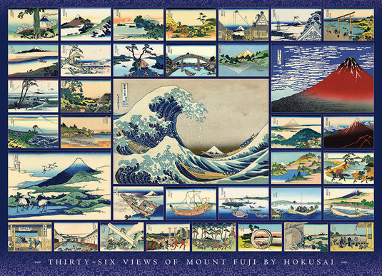 Hokusai 1000 Piece Jigsaw Puzzle by Cobble Hill - 2