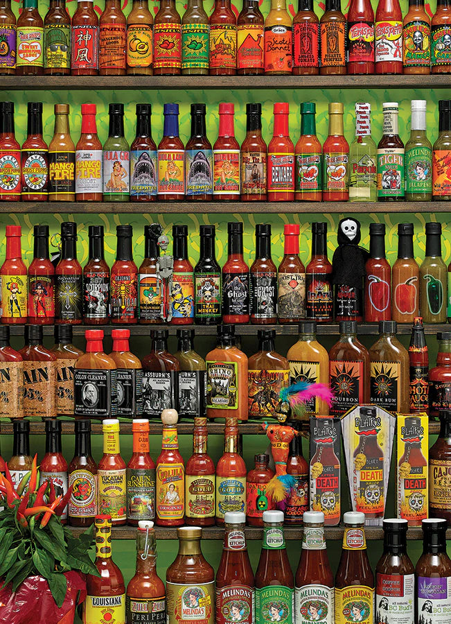 Hot Hot Sauce 1000 Piece Jigsaw Puzzle by Cobble Hill