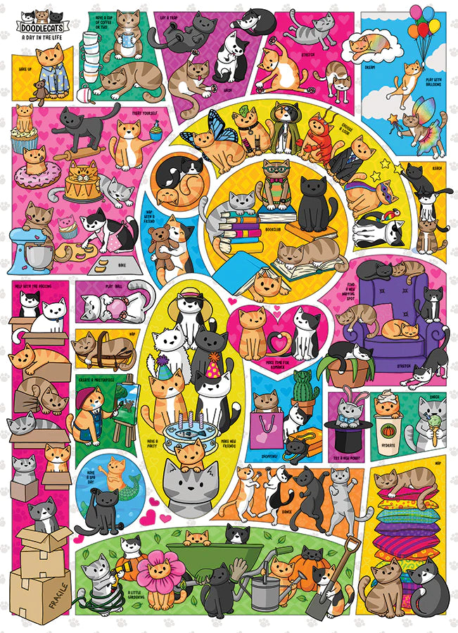 Doodlecats 1000 Piece Jigsaw Puzzle by Cobble Hill