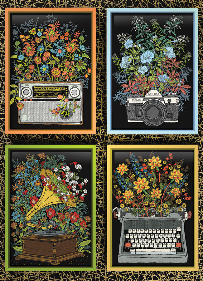 Floral Objects 1000 Piece Jigsaw Puzzle by Cobble Hill