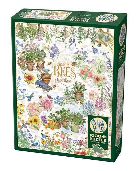 Save the Bees 1000 Piece Jigsaw Puzzle by Cobble Hill