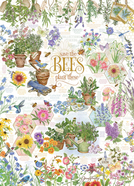 Save the Bees 1000 Piece Jigsaw Puzzle by Cobble Hill