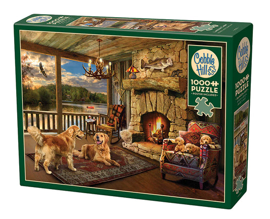 Lakeside Cabin 1000 Piece Jigsaw Puzzle by Cobble Hill