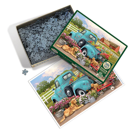 Flower Truck 1000 Piece Jigsaw Puzzle by Cobble Hill