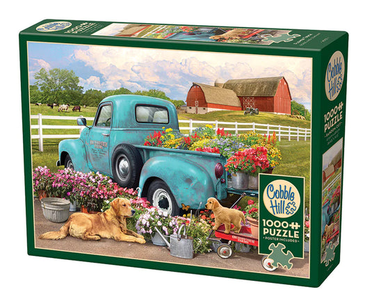 Flower Truck 1000 Piece Jigsaw Puzzle by Cobble Hill