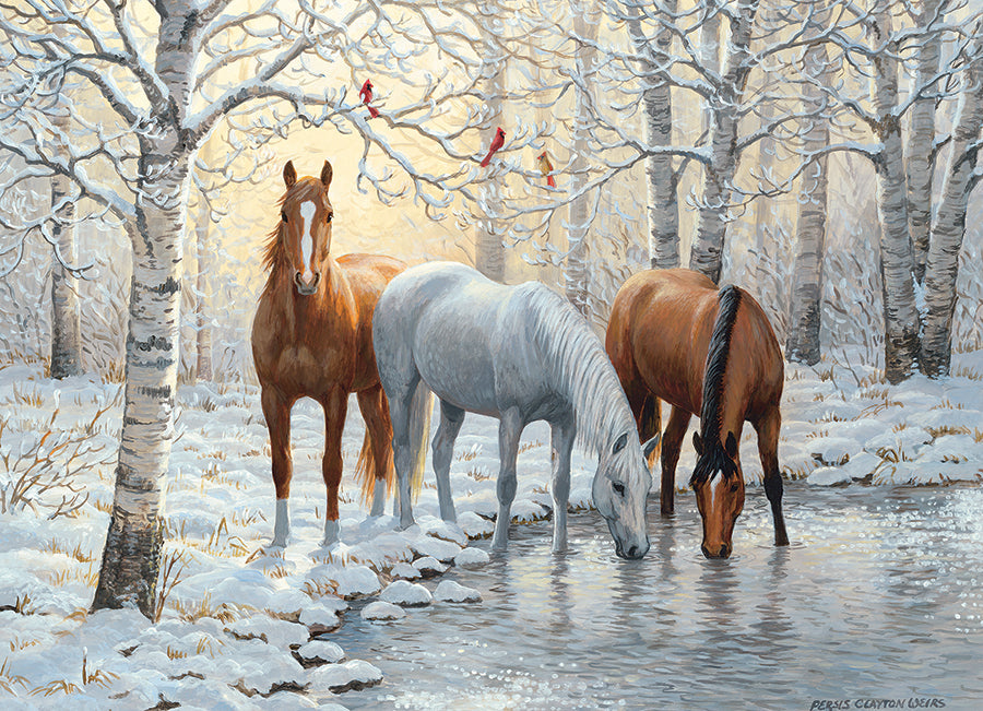 Winter Trio 1000 Piece Jigsaw Puzzle by Cobble Hill