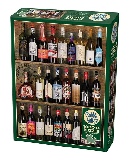 Wine Alphabet 1000 Piece Jigsaw Puzzle by Cobble Hill - 1