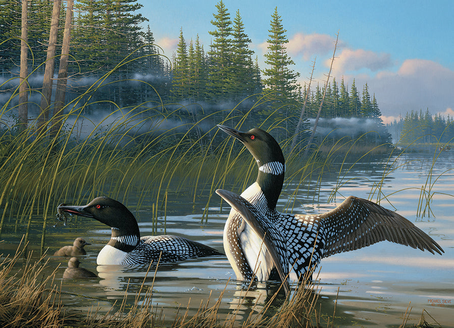 Common Loons 1000 Piece Jigsaw Puzzle by Cobble Hill