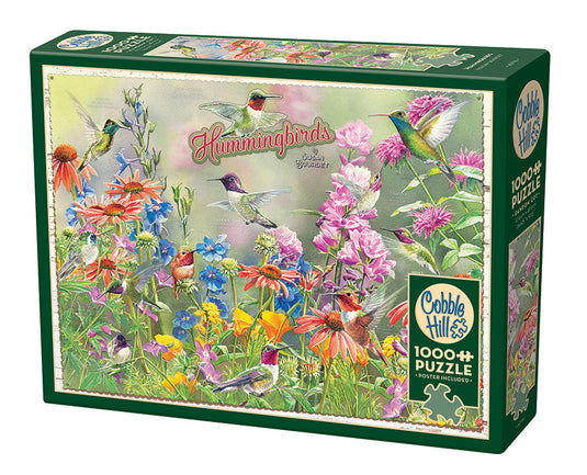 Hummingbirds 1000 Piece Jigsaw Puzzle by Cobble Hill - 1