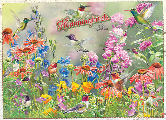 Hummingbirds 1000 Piece Jigsaw Puzzle by Cobble Hill - 2