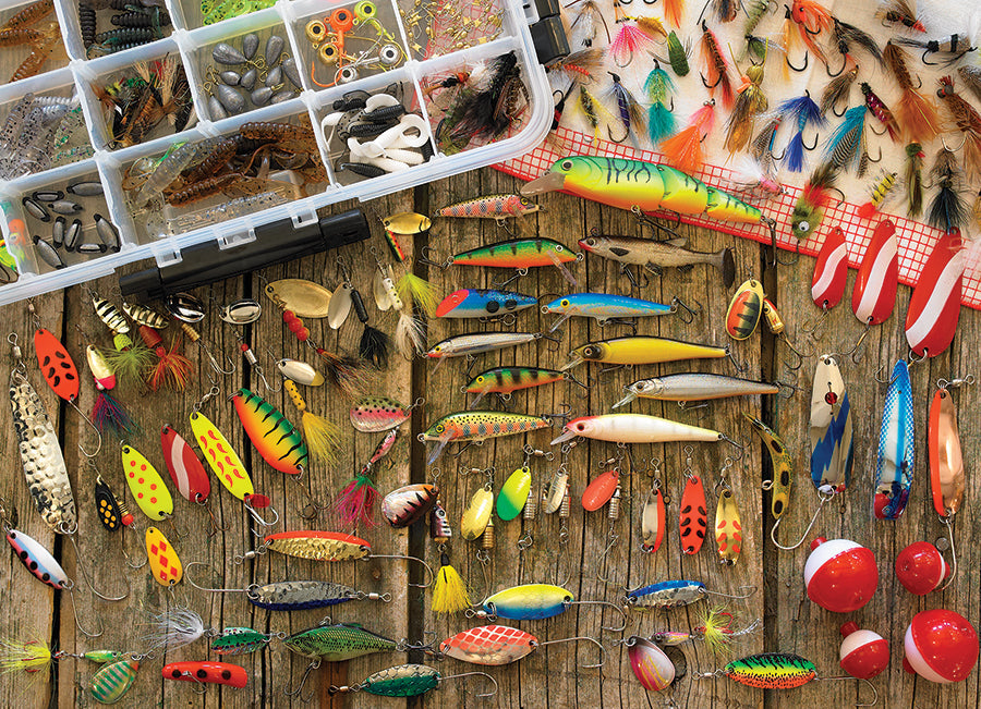 Fishing Lures 1000 Piece Jigsaw Puzzle by Cobble Hill