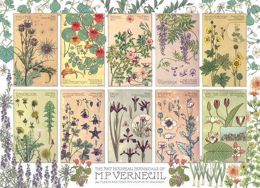 Botanicals by Verneuil 1000 Piece Jigsaw Puzzle by Cobble Hill - 2