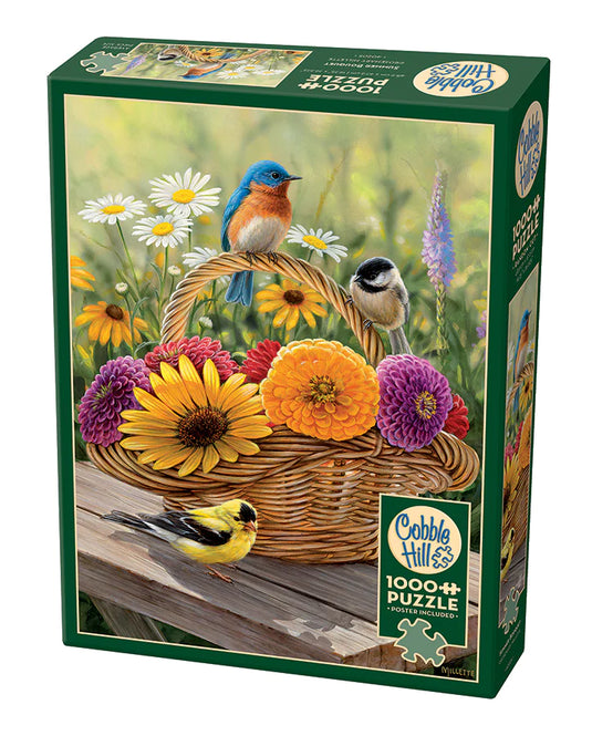 Summer Bouquet 1000 Piece Jigsaw Puzzle by Cobble Hill