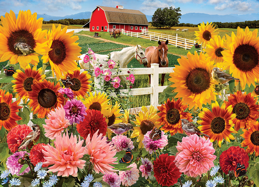 Sunflower Farm 1000 Piece Jigsaw Puzzle by Cobble Hill
