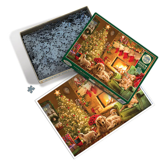 Cozy Fireplace 1000 Piece Jigsaw Puzzle by Cobble Hill