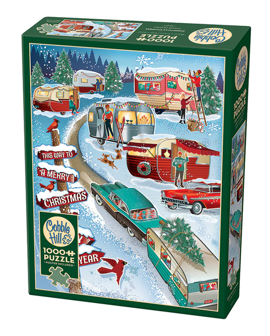 Christmas Campers 1000 Piece Jigsaw Puzzle by Cobble Hill