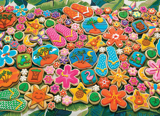 Tropical Cookies 1000 Piece Jigsaw Puzzle by Cobble Hill - 2