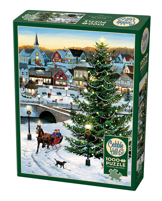 Village Tree 1000 Piece Jigsaw Puzzle by Cobble Hill