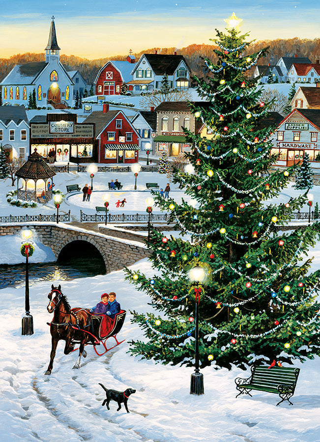 Village Tree 500 Piece Jigsaw Puzzle by Cobble Hill