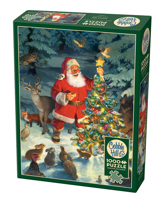 Santa's Tree 1000 Piece Jigsaw Puzzle by Cobble Hill